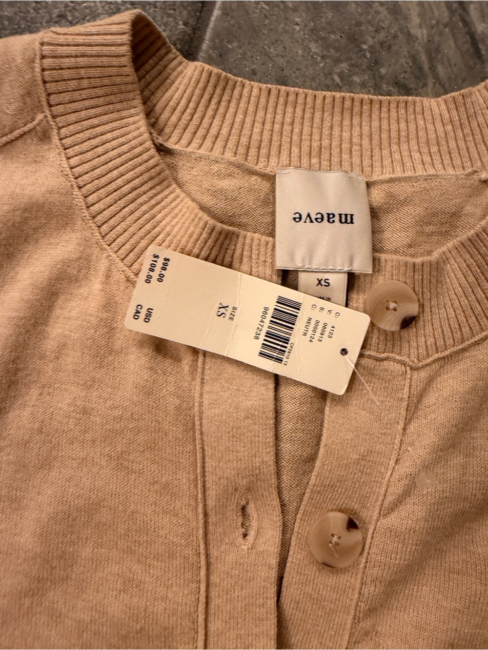 Maeve Short-Sleeve Button Front sweater cardigan - Picture 8 of 10